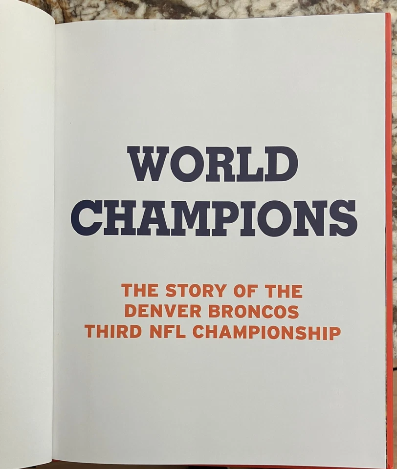 Programa World Champions, Denver Broncos Third Championship edição de colecionador - Imagem 3 de 4