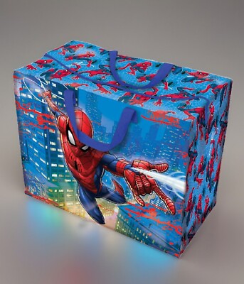 MARVEL DISNEY JUMBO AUFBEWAHRUNGSTASCHE SPIDER MAN KINDER SPIELZEUG GESCHENKTÜTE 58x30x48