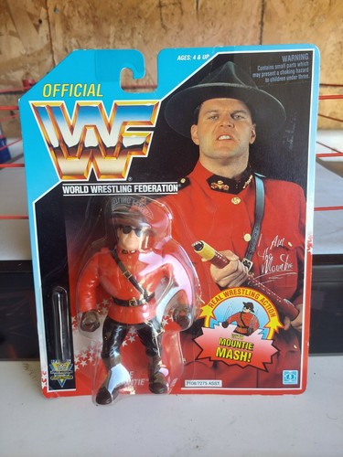 WWF Hasbro The Mountie Blue Card series American W...