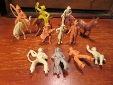 Vintage lot of Marx chubby cowboys