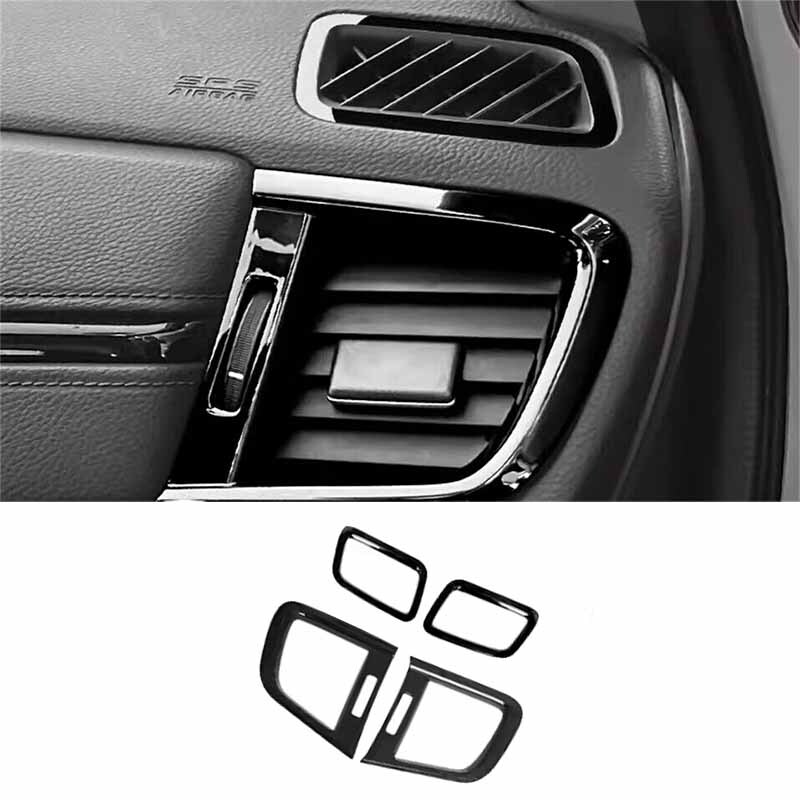 2017-2022 Bright Black Frame Cover Console Side Outlet Vent For Honda CR-V CRV