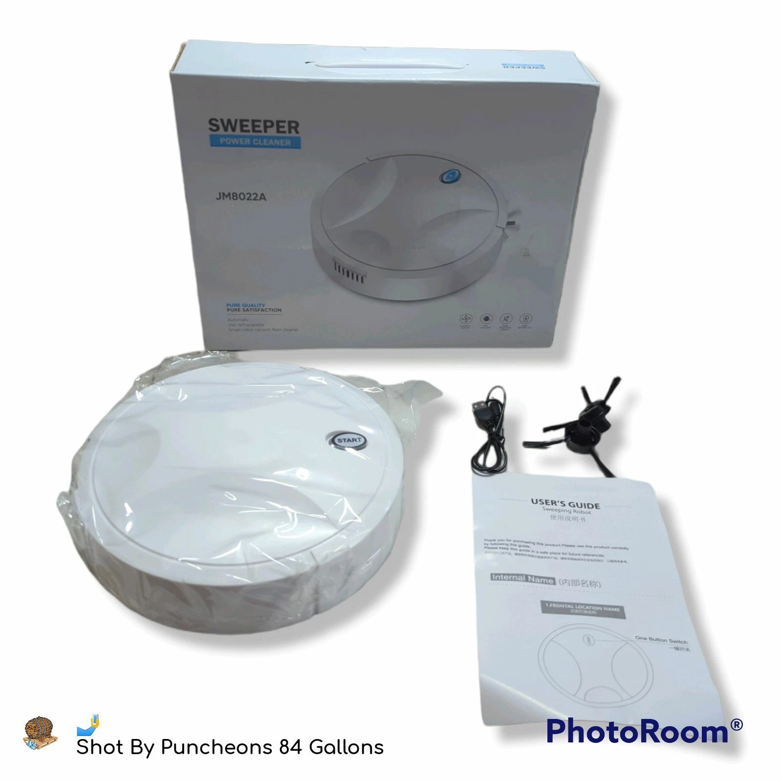 NC Robot Vacuum Cleaner 1500Pa High Suction Power, 360° Smart Steering JM8022A