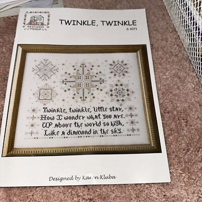 Brandneu Rosewood Manor Twinkle, Twinkle S-1071 Kreuzstichkarte