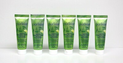 6X Purlisse Matcha Green Tea & Lemon Detoxifying Charcoal Mask SEALED 3 oz Total