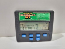 Radica Pocket Blackjack 21 Handheld Electronic Game, Working