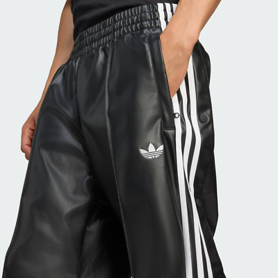 adidas x Jeremy Scott Faux leather wide leg pant Black JY2015