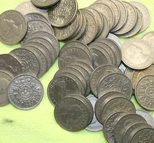 BULK FLORINS CHOOSE THE AMOUNT FROM 10 TO 250 OLD TWO SHILLING COINS