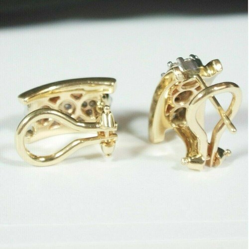 2.50 Ct Round Lab Created Diamond Women's Stud Earrings 14k Yellow Gold Plated - Picture 2 of 3