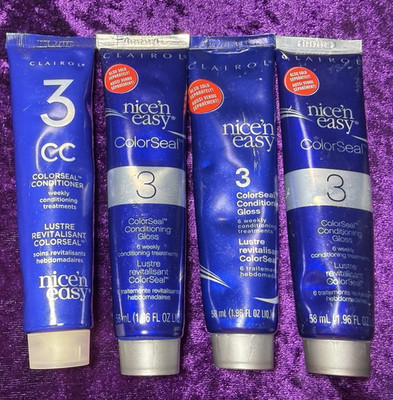 Clairol Conditioner Lot Nice n Easy Step 3 Colorseal Gloss 1.96 oz Lot Of 4