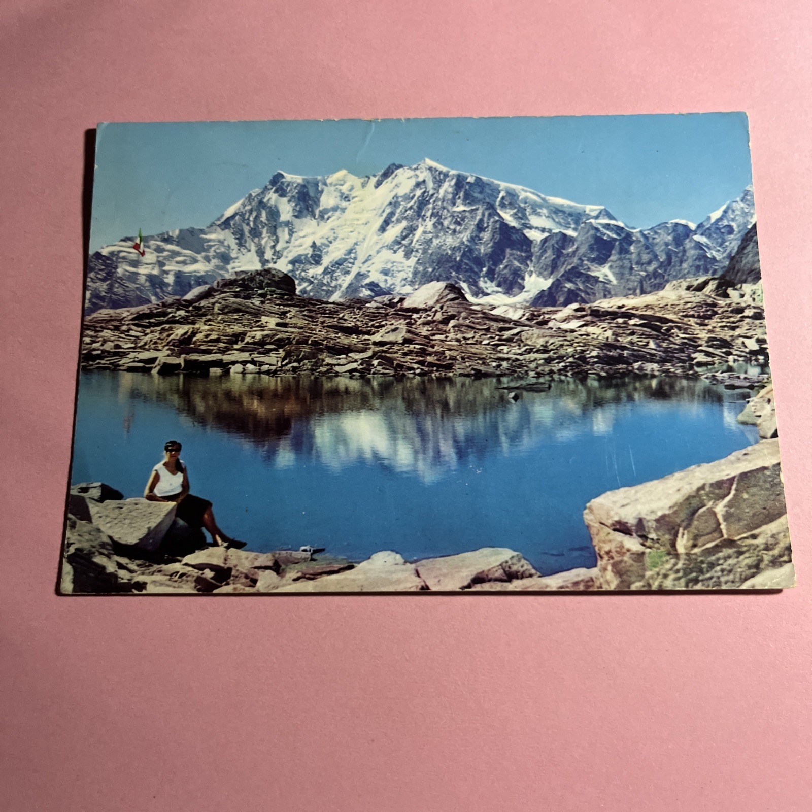 CARTOLINA A COLORI COLLEZIONE - MACUGNAGA LAGO SMERALDO AL M. MORO - VIAGGIATA