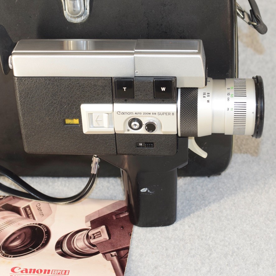 Canon Auto Zoom 518 Super 8 Movie Video Film Camera w/ Case New