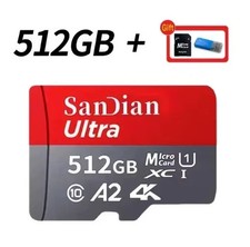SanDisk Ultra Micro SD 512GB Class 10 SDHC SDXC Memory Card & Adapter with gift
