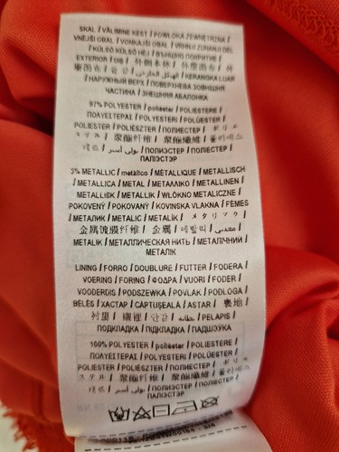 Robe Guess Los Angeles Motif Sirène orange XS - Photo 10/10