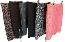 Lot of 6 Women’s Skirts Mixed Brands & Sizes