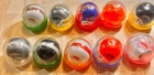 Vintage Lot of 10 NFL Mini Football Helmets Gumball Machine IN DOMES, 99 CENTS