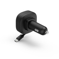 Hama Auto-SchnellladegeräT, 2X USB-C, Ausziehbares Ladekabel, Pd, #1907117