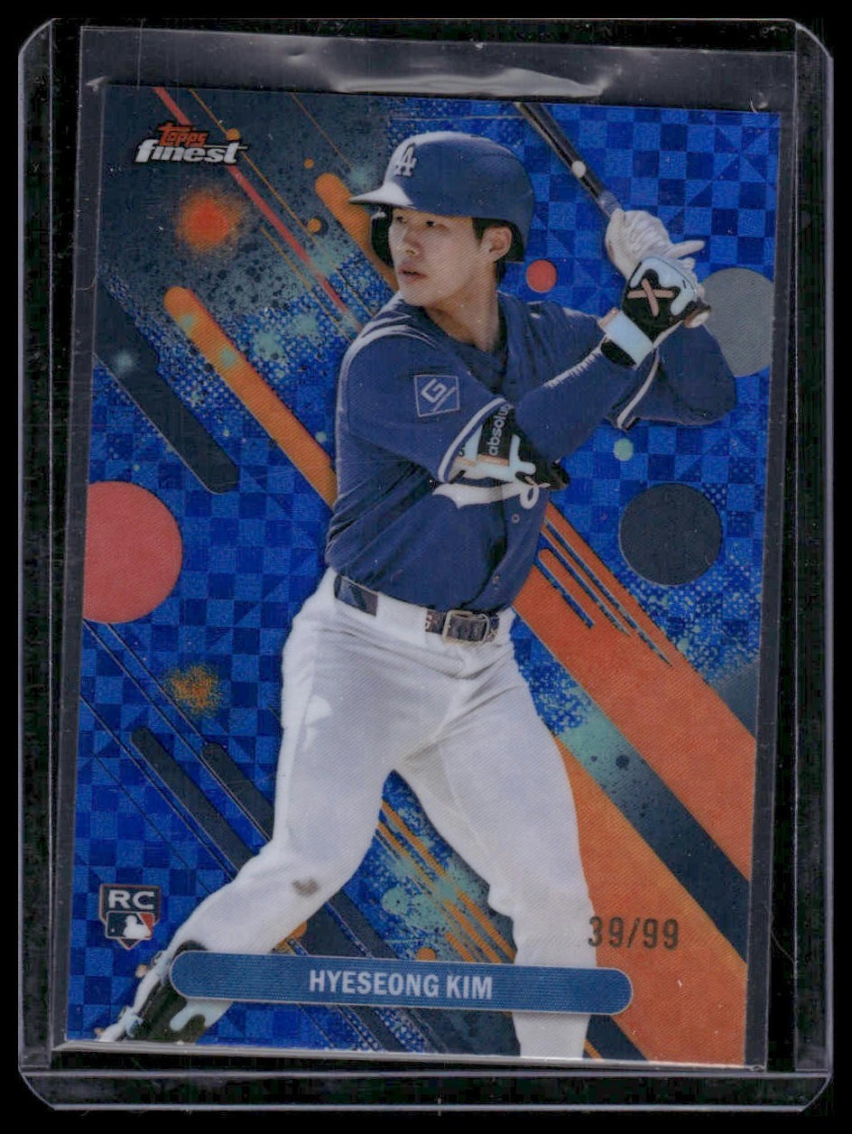 2025 Finest #27 Hyeseong Kim Blue Checkerboard #/99