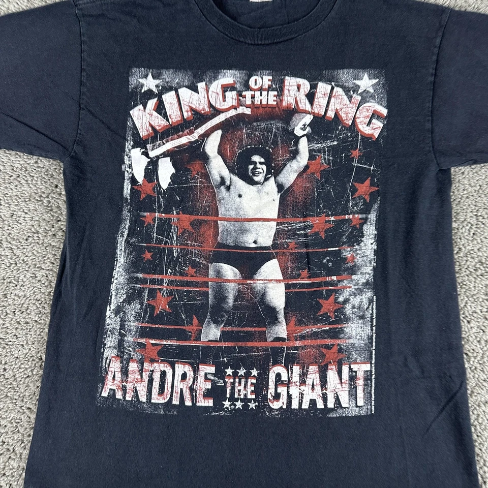 Camisa De Colección Andre The Giant Para Hombre Mediana WWE Lucha Rey del Anillo Años 90 Foto 3 de 4
