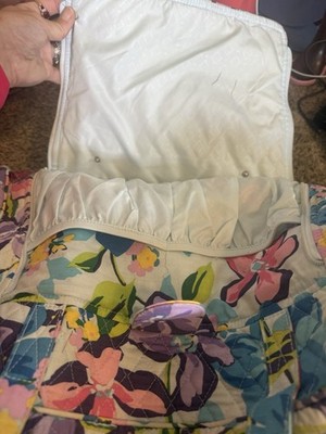Vera Bradley Floral Quilted Diaper/sleepover Bag Multicolor w/ Changing Pad used