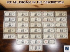 US Banknote Silver Certs Legal Tender Series 1928G 1934C Fr. 1508 Fr. 1653 $35FV