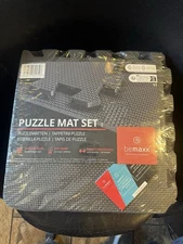 Bemaxx Gym Flooring Set - Interlocking EVA Soft Foam Floor Mat, 18 Pieces Puzzle