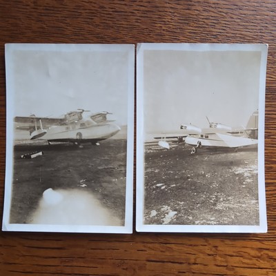 Vintage Grumman G-21 Goose 1930s Photos Amphibious Flying Boat Plane Propellers