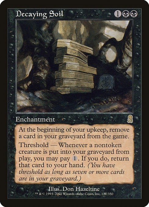 MTG Odyssey --- DECAYING SOIL --- RARE! NM! Magic the Gathering!
