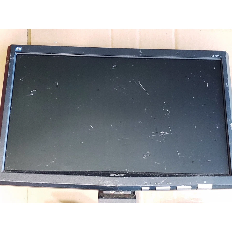 Acer X163W 16" Lcd Monitor With Power Cord- Used- Ships Same Day - Image 3 of 4