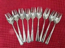 Set Of 9 Lenox Salad Forks Nice Preowned Condition