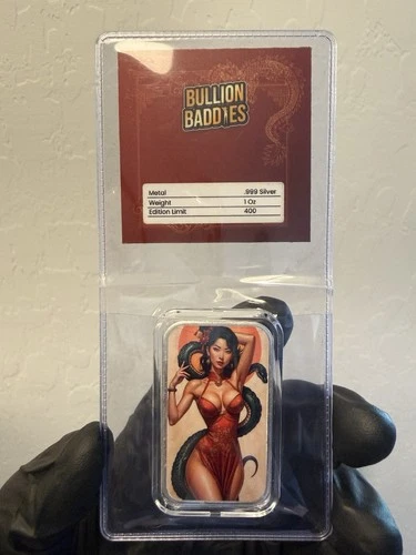 Bullion Baddies Lucky Ling 1 oz Silver Bar 0.999 Limited Edition Bullion