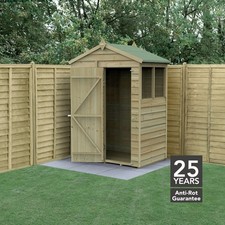 Forest 4Life 5x3 Apex Shed Single Door 2 Window 25yr Guarantee Free Delivery