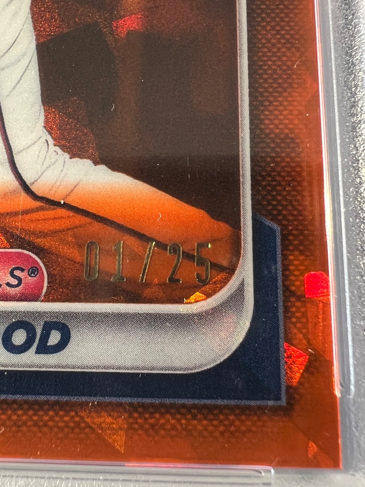 Rare # Bookend James Wood 2024 Bowman Chrome Sapphire 1 /25 First Print + 1/1 view 5