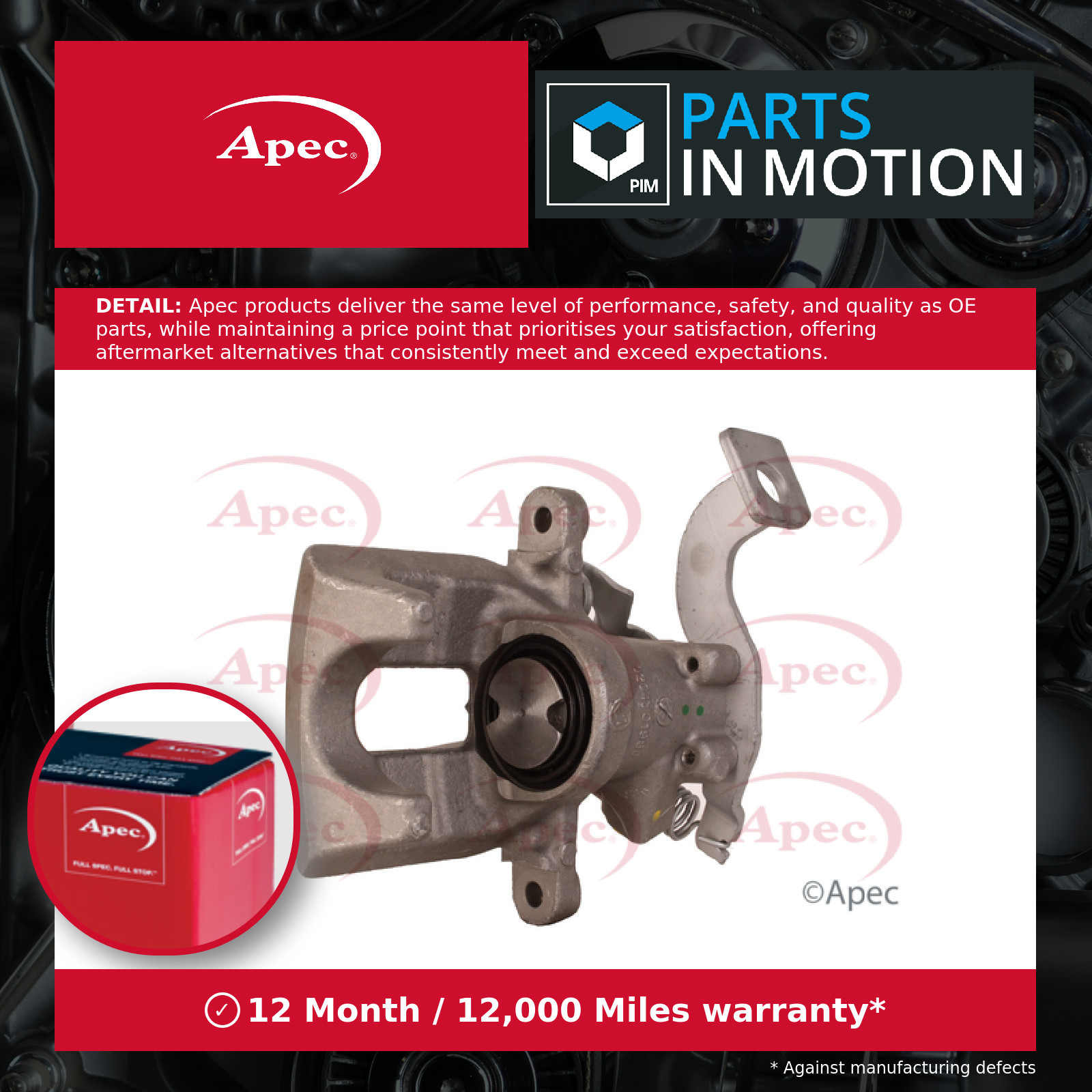 Brake Caliper LCA562 Apec 4785002100 4785002101 Genuine Top Quality Guaranteed