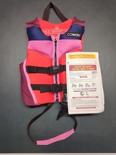 New Connelly Child Enfant Life Jacket-PFD Re/Pink/Navy Personnel Floatation Devi