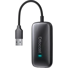 Wireless CarPlay & Android Auto Adapter with YouTube & Netflix – 5GHz, No Delay