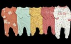 Baby Girl 3 Months Carter's Cotton Sister Sleeper Pajama Clothes 5pc Lot