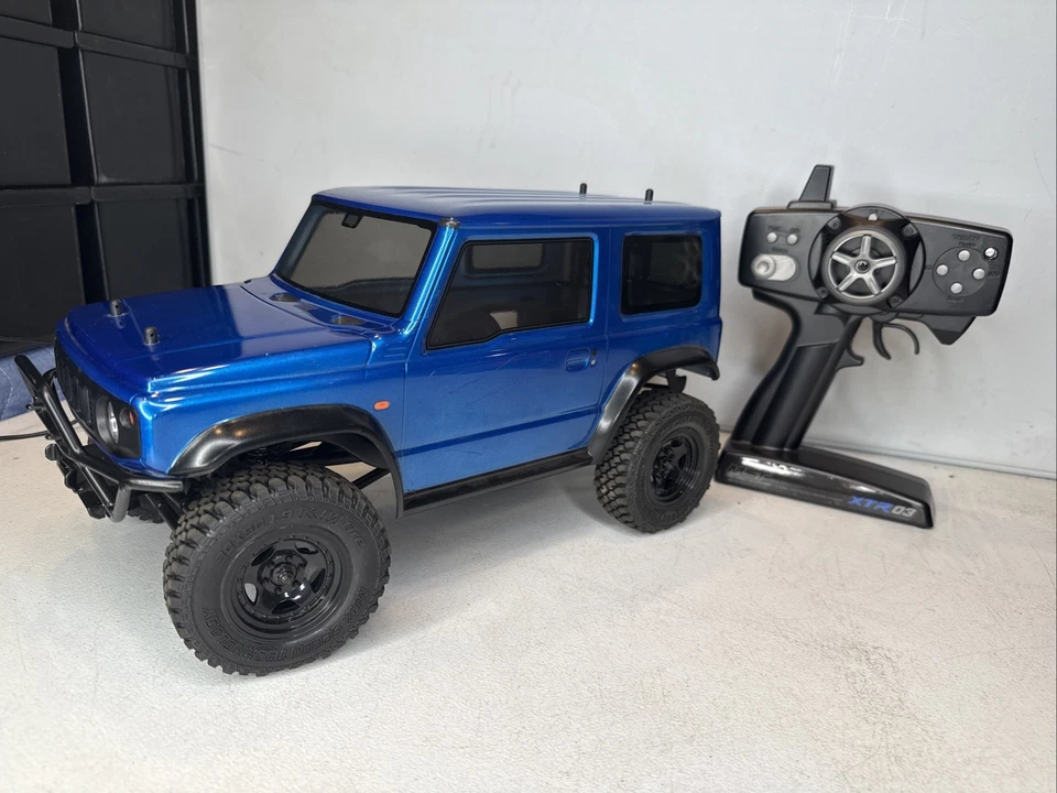 MST CMX Jimny Blue J4 1/10 Scale Crawler RTR W/ RC4WD Hop UPS Rock Crawler - Image 2 of 4