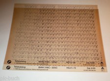 Microfich spare parts catalogue BMW 318 iC - 325 iC - status 09/1990