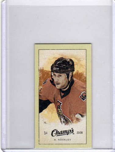 ALEX KOVALEV 09/10 CHAMPS CHAMP'S RED BACK #333 MINI SP Hockey Card Insert - Bild 1 von 2