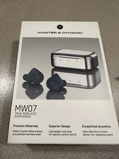 Master  Dynamic MW07 True Wireless Earphones Bluetooth Enabled Steel Blue