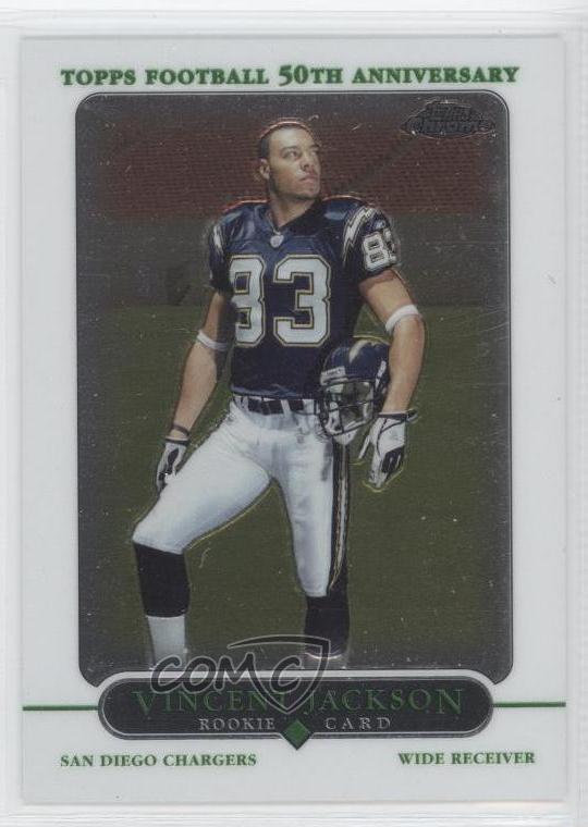 2005 Topps Chrome Vincent Jackson #179 Rookie RC