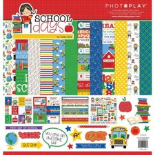 SCHOOL DAYS Collection Pack 12X12 Scrapbooking Kit Photo Play SDS9053 New