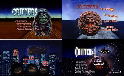 Critters , 2 , 3 , 4 (1986) DVD Movie _ English Sub _ PAL Region