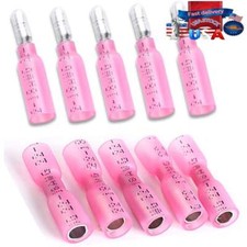 100pcs Heat Shrink Bullet Wire Connectors 22-16 AWG Female Male Crimp Terminals