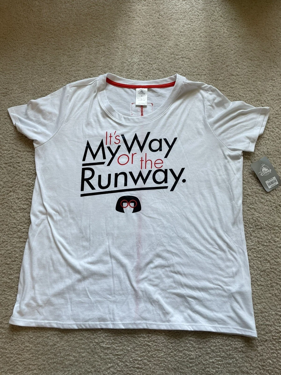 Disney Shirt White Edna Mode Incredibles The Runway Adult Women Size XL
