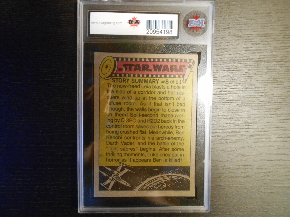 1977 STAR WARS S1 #10 Princess Leia Captured KSA 9.5 (PSA 10/APR $1800) GEM 💎 - Image 2 of 3