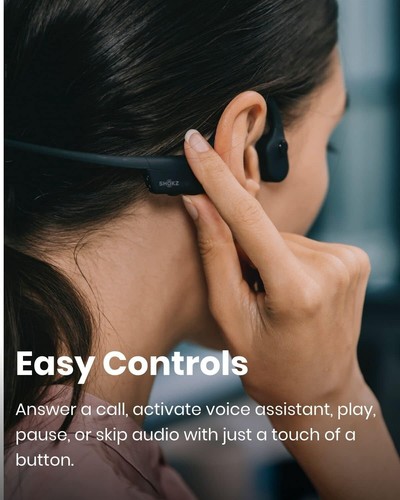 AfterShokz OpenComm Open-Ear Bone Conduction Stereo Bluetooth Headset - Slate... - Picture 5 of 11