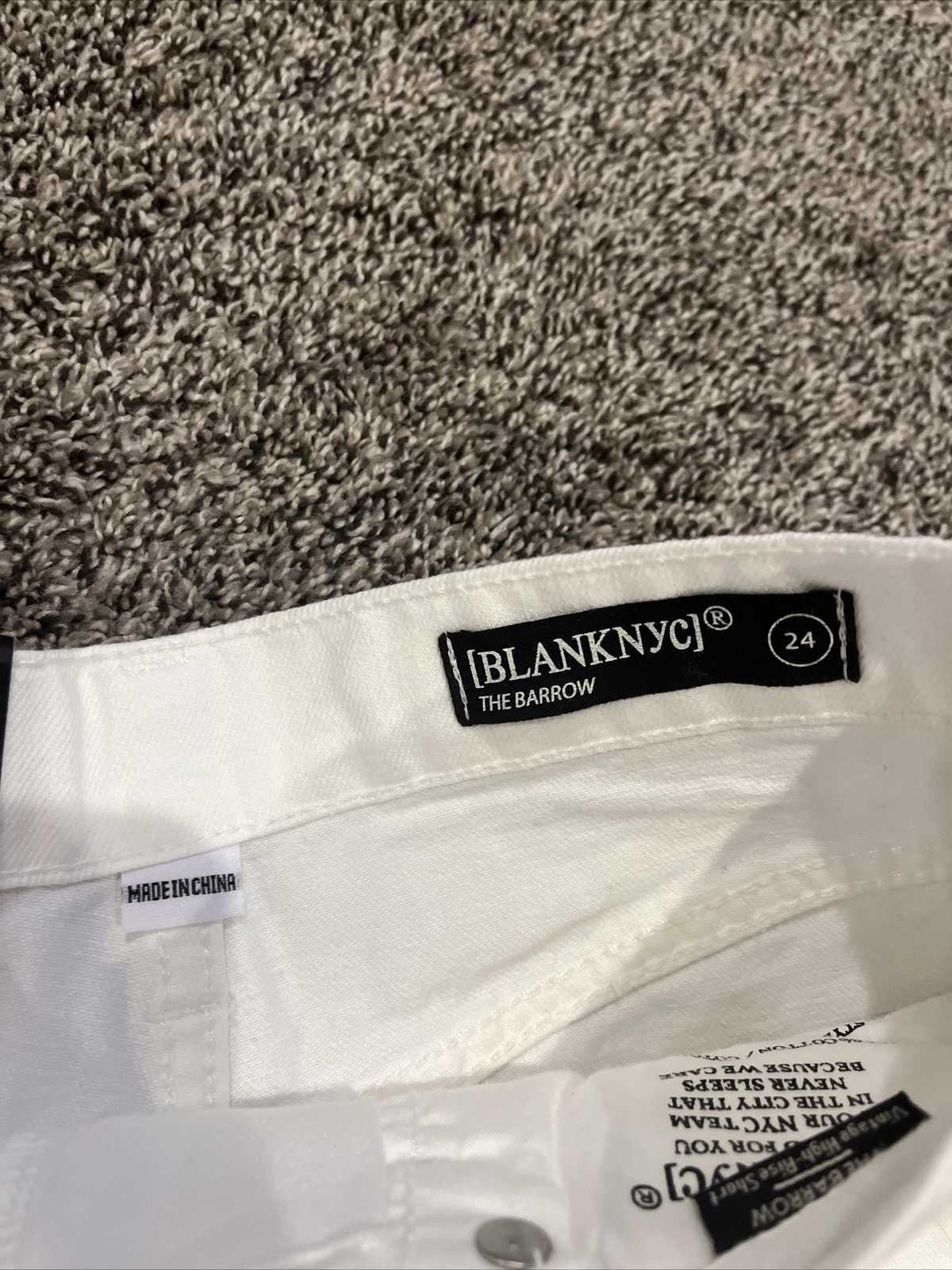 BLANKNYC NEW The Barrow White Jean Shorts in Great White Size 24 Womens - View 3