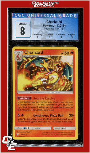 Charizard graded CGC 8 for sale on eBay