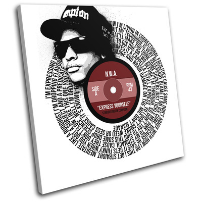 N.W.A express yourself Lyrics Song Record Vinyl Canvas Wall Art Picture Print